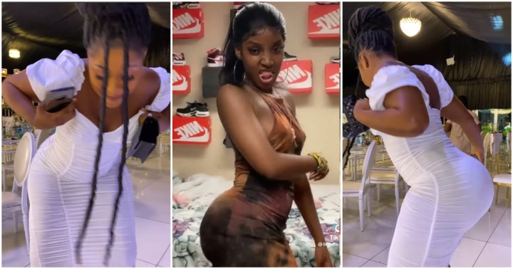 Pretty lady with super heavy curves challenges TikToker Kelly with her dance moves; video breaks the internet