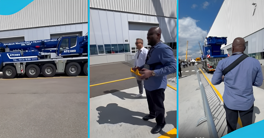 Ibrahim Mahama flaunts new expensive heavy-duty crane