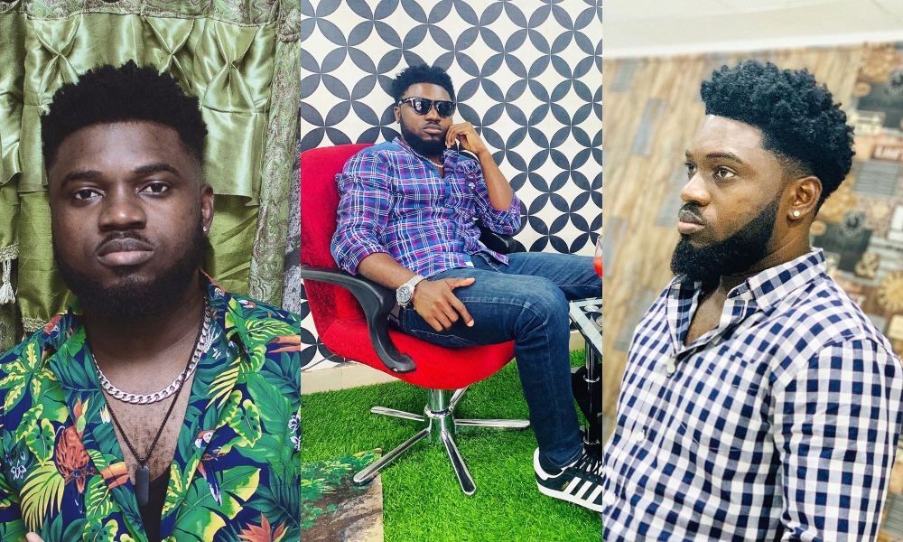 Rapper Donzy finally outdoors his twins; Sarkodie other top stars attend ceremony (photos)