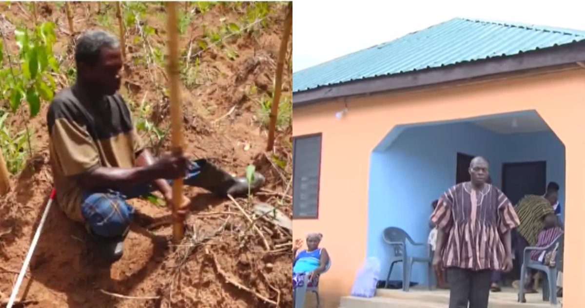 Lawrence Demebu: Visually-impaired farmer who worked hard but couldn't build house Receives apartment