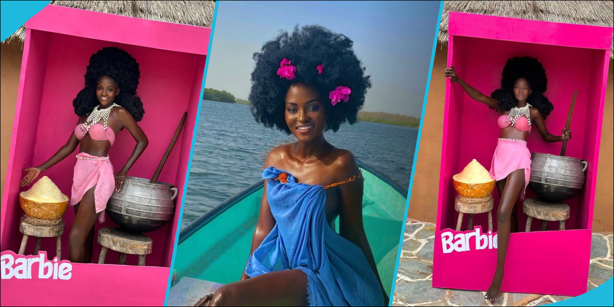Hamamat Montia joins Barbie in a Box challenge, photos leaves many in awe of her beauty: "You nailed it"