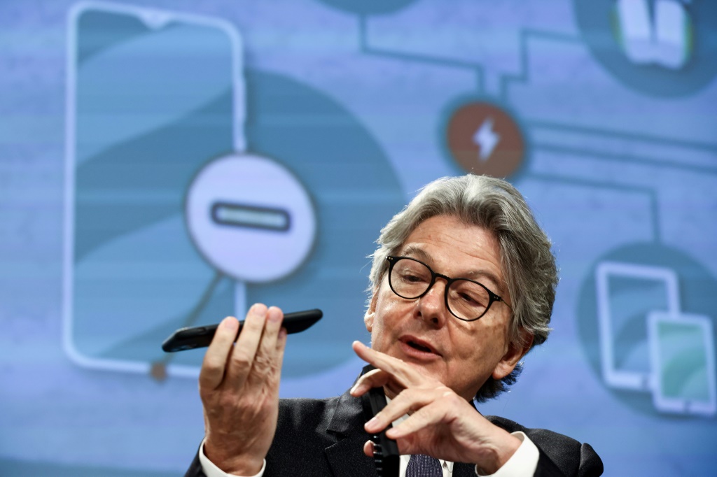 EU industry commissioner Thierry Breton said cybersecurity risks had informed the European Commission's decision to ban TikTok on work devices