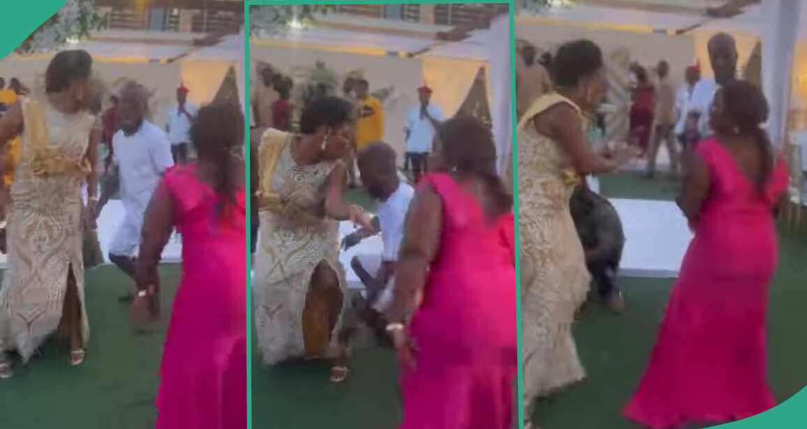 Video shows moment lady stopped man from dancing with her and showed him her ring: "I love this"