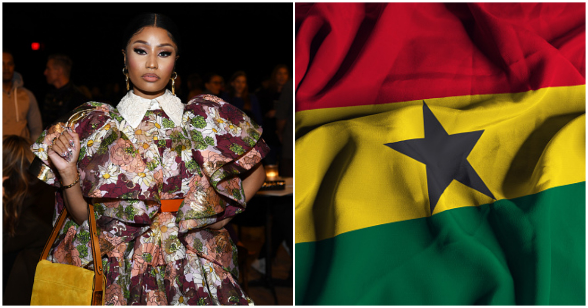 Nicki Minaj and Ghana Flag