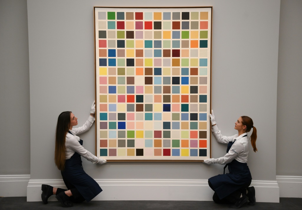 '192 Farben' by German artist Gerhard Richter is estimated to sell for more than £13-18 million during the 'Frieze Week' fair in London
