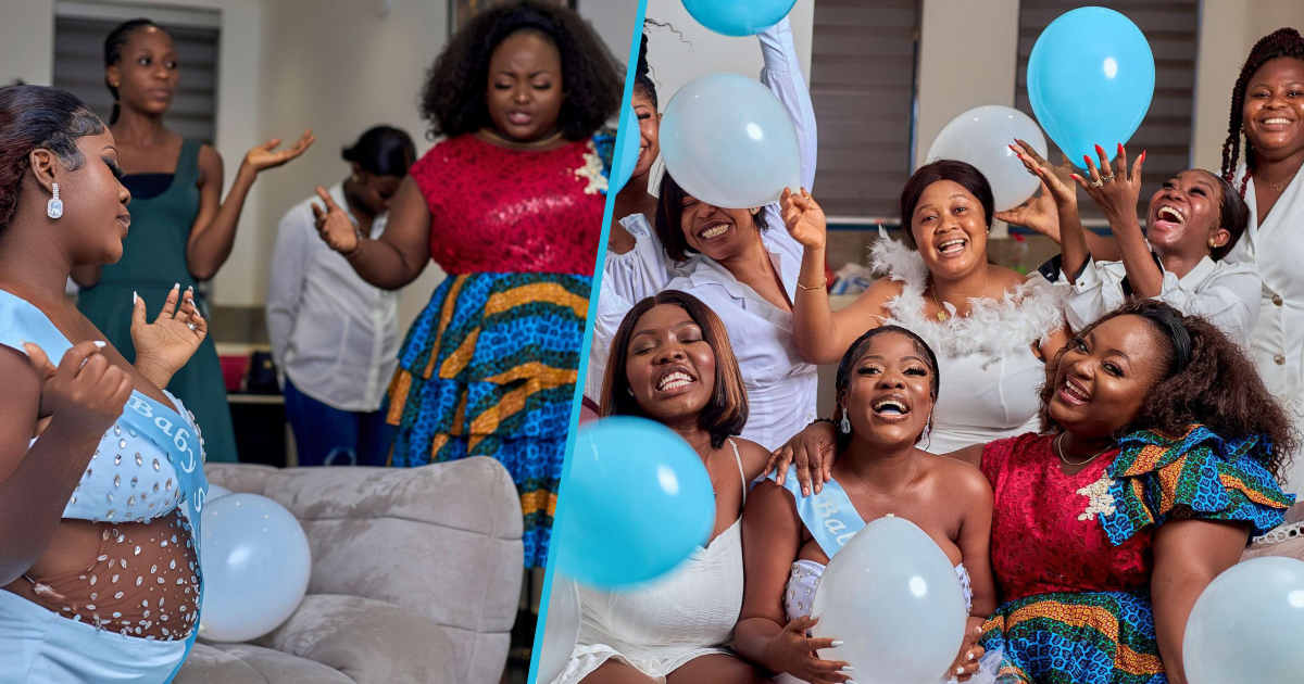 Asantewaa drops beautiful photos from her baby shower, Roselyn Ngissah, Felicia Osei and others party with her