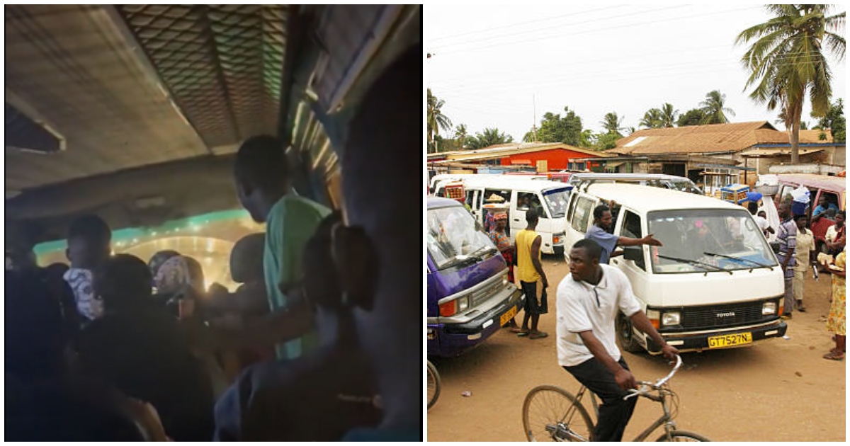 Passengers and driver argue over transport fares