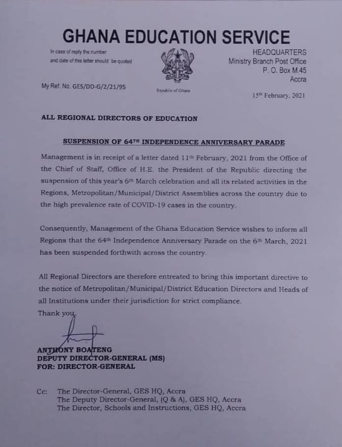 6th March: No independence day parade due to COVID-19 - Akufo-Addo