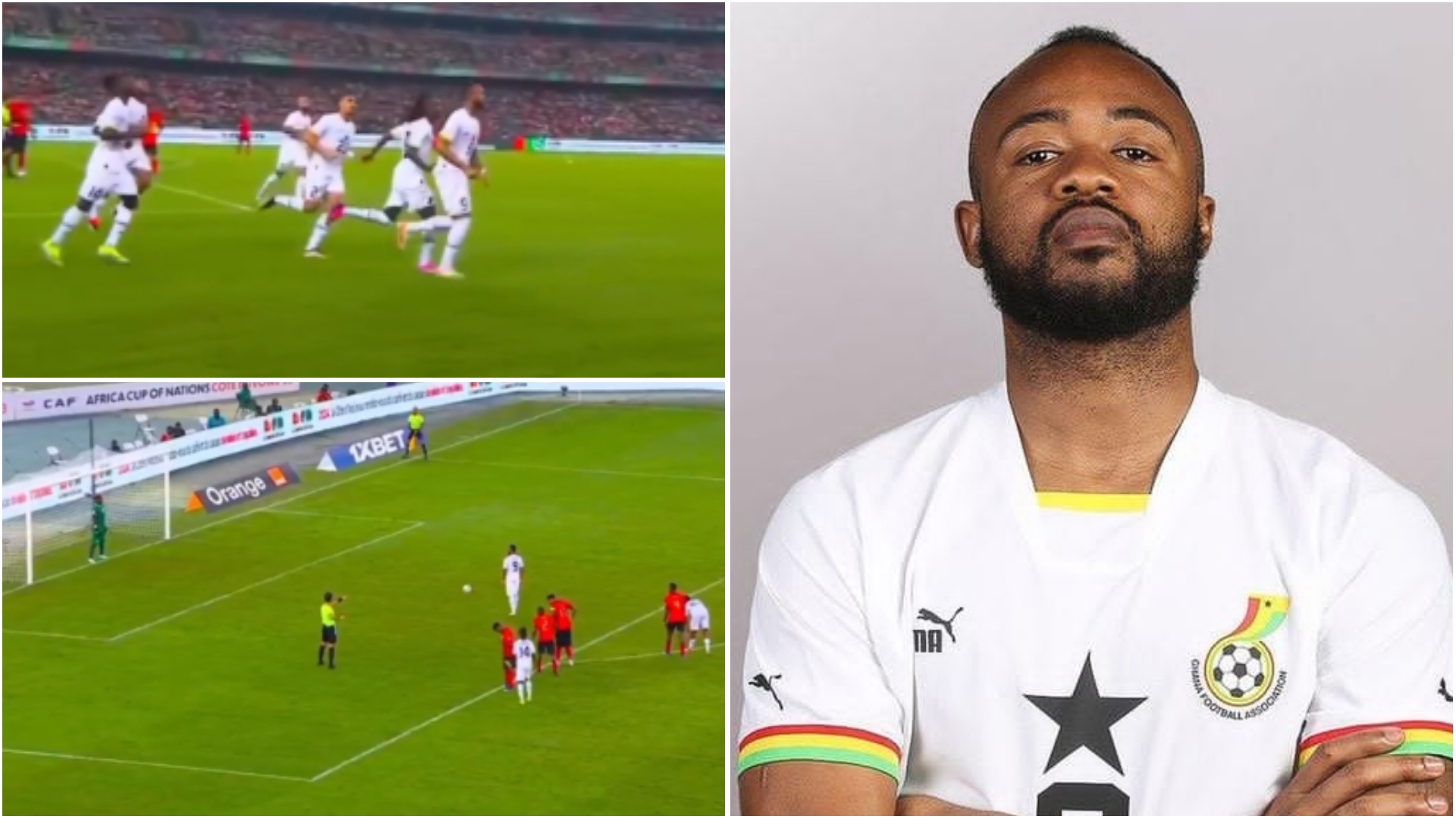 Video of Jordan Ayew's goal against Mozambique stirs reactions