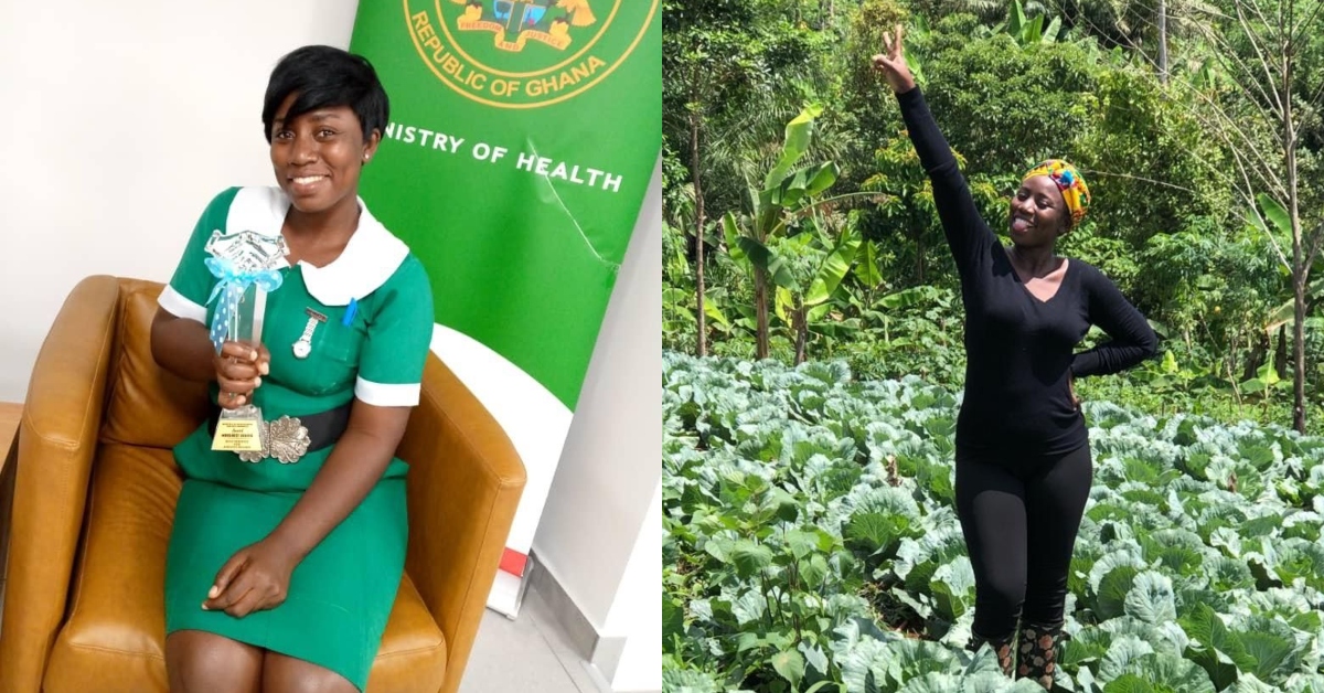Meet 2020 best midwife award in Ashanti Region who runs her own farm