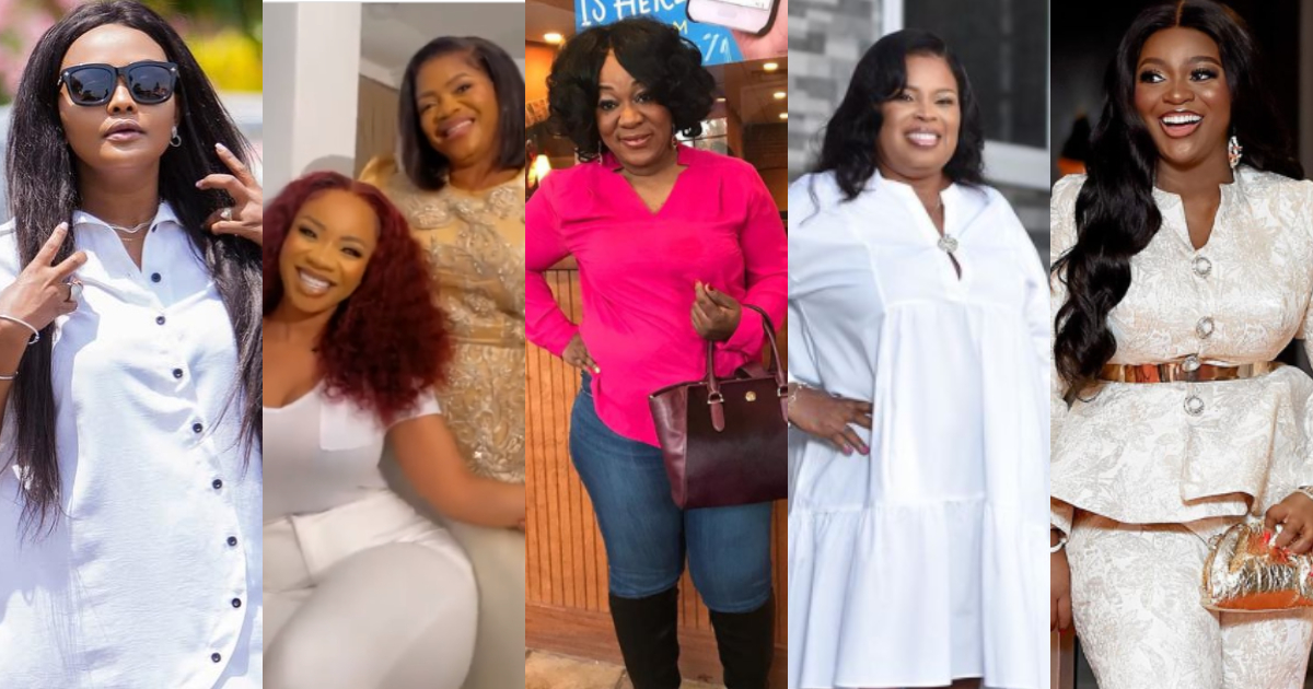 Mothers of stars: Beautiful photos of mothers of Jackie Appiah, McBrown, Berla Mundi, Fella and 8 others