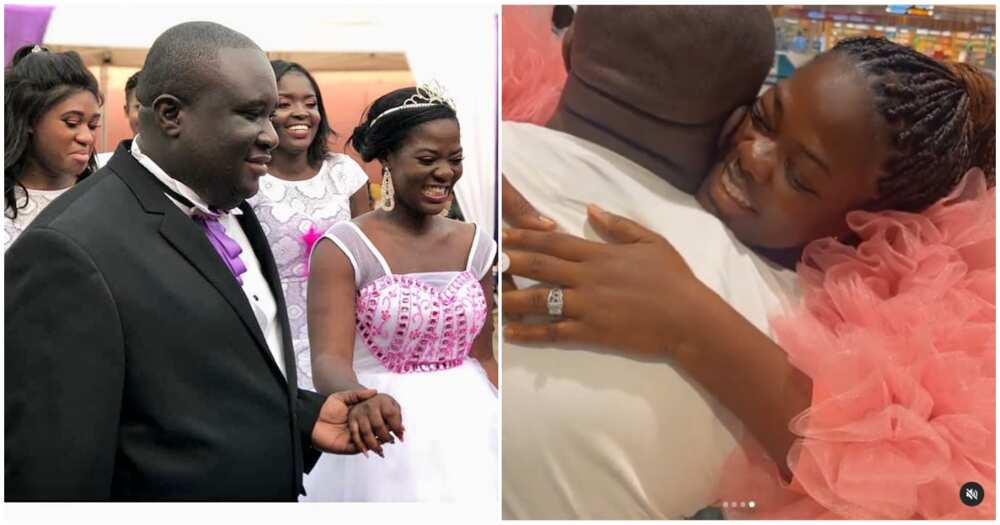 Asantewaa and her husband looking cosy in photos