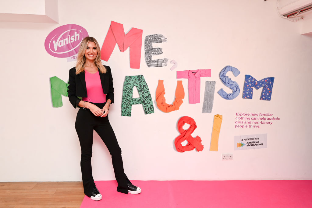 Christine McGuinness at the launch of Me, My Autism & I Exhibition in London