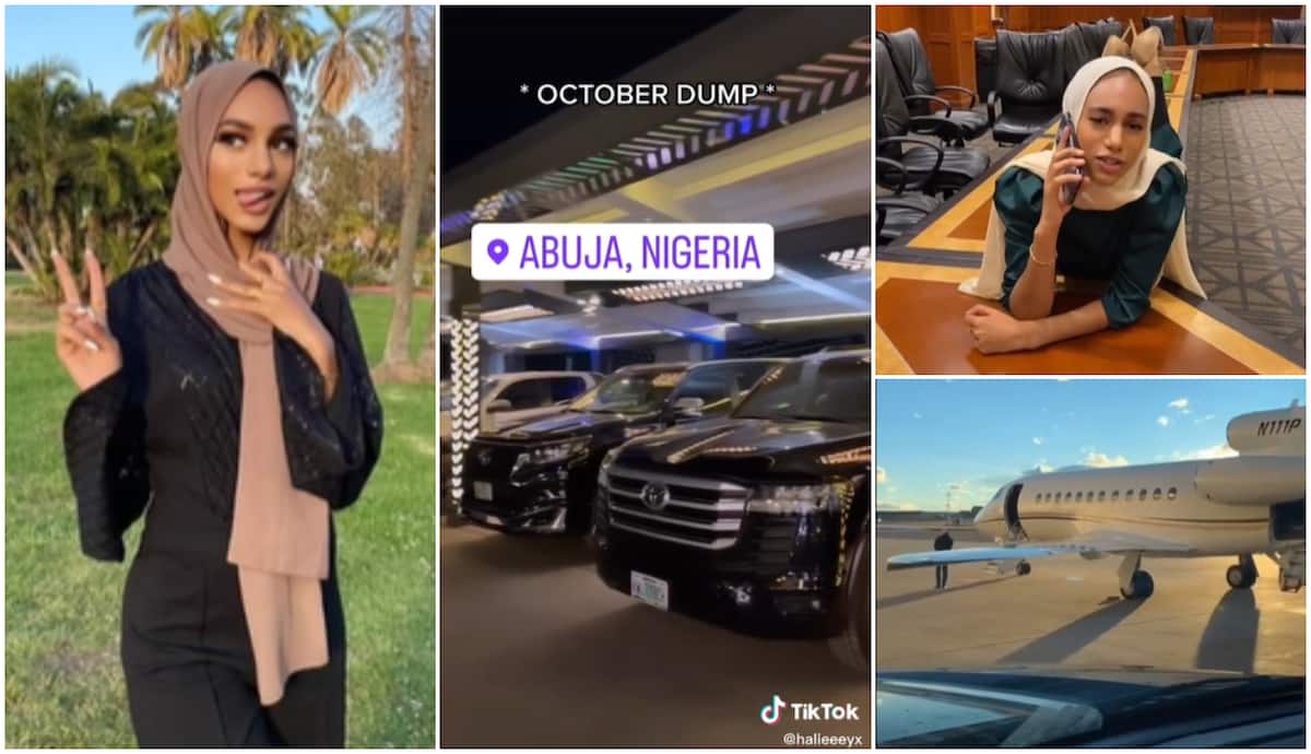 Wealth in Nigeria/the lady filmed the luxuries she saw in October.