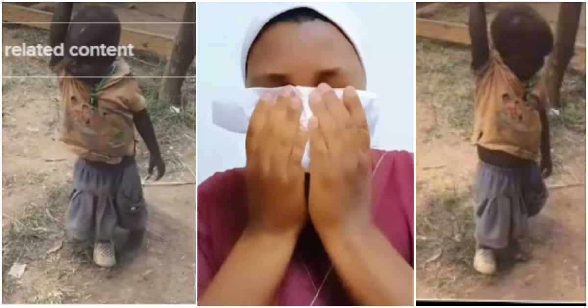 "It's painful": Abroad lady cries after seeing how her kid looks despite sending money home every month