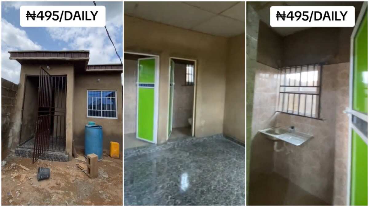 Small apartment with tiles/daily rent in Nigeria.