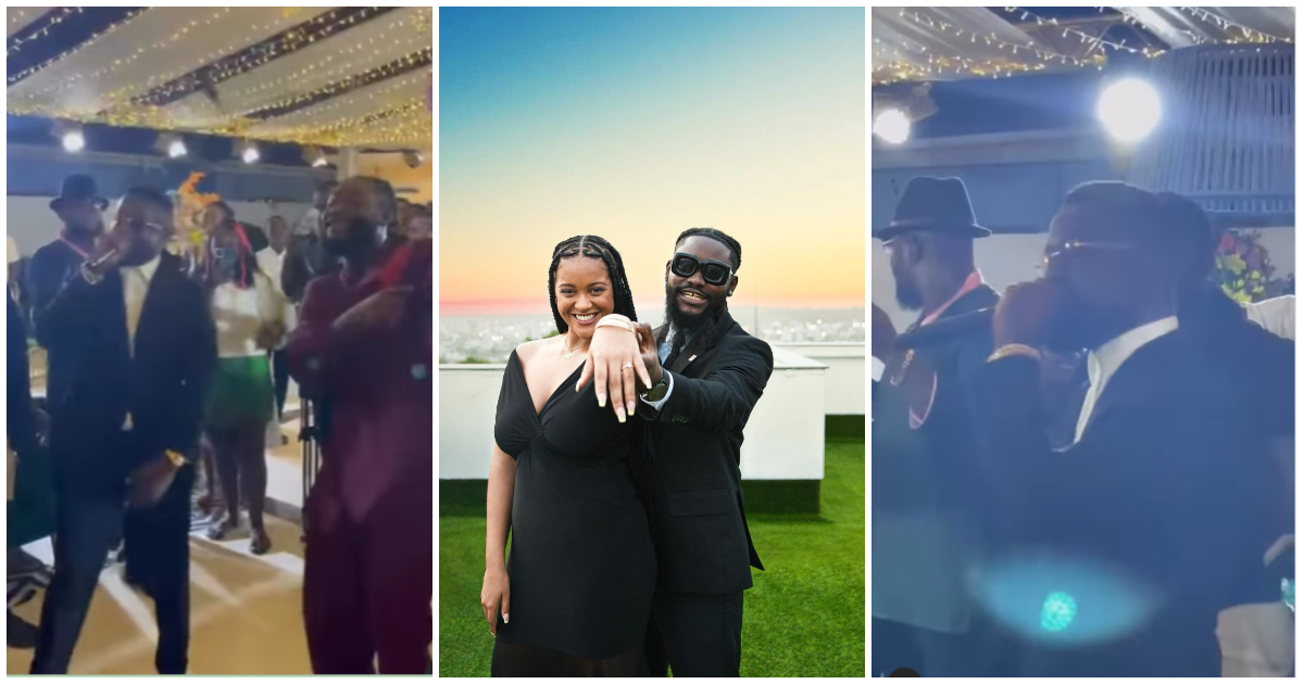 Sarkodie performs at his photographer's wedding