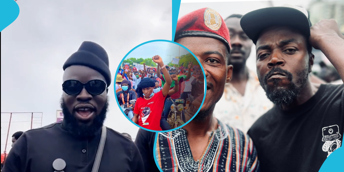 Manifest and Kwaw Kese pull up to OccupyJulorbiHouse protest grounds