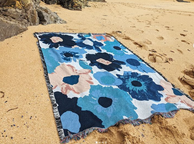 A beach blanket