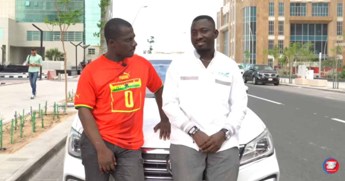 Ghanaian taxi driver in Qatar reveals how much he earns in video.
