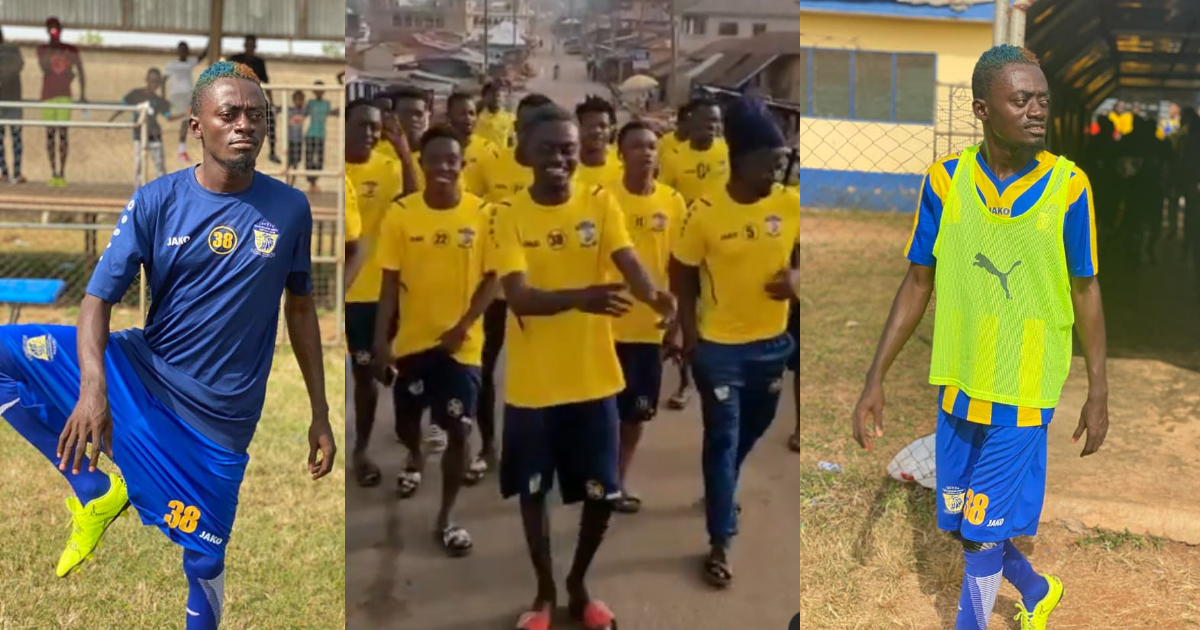 'Your soon to be Ballon D'or winner' - Lil Win claims as he takes a stroll with New Edubiase teammates