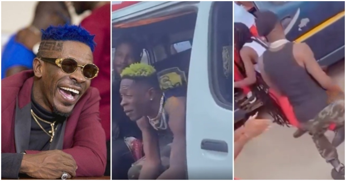 Shatta Wale Shoots Music Video In Trotro; Video Stirs Reactions On Social Media