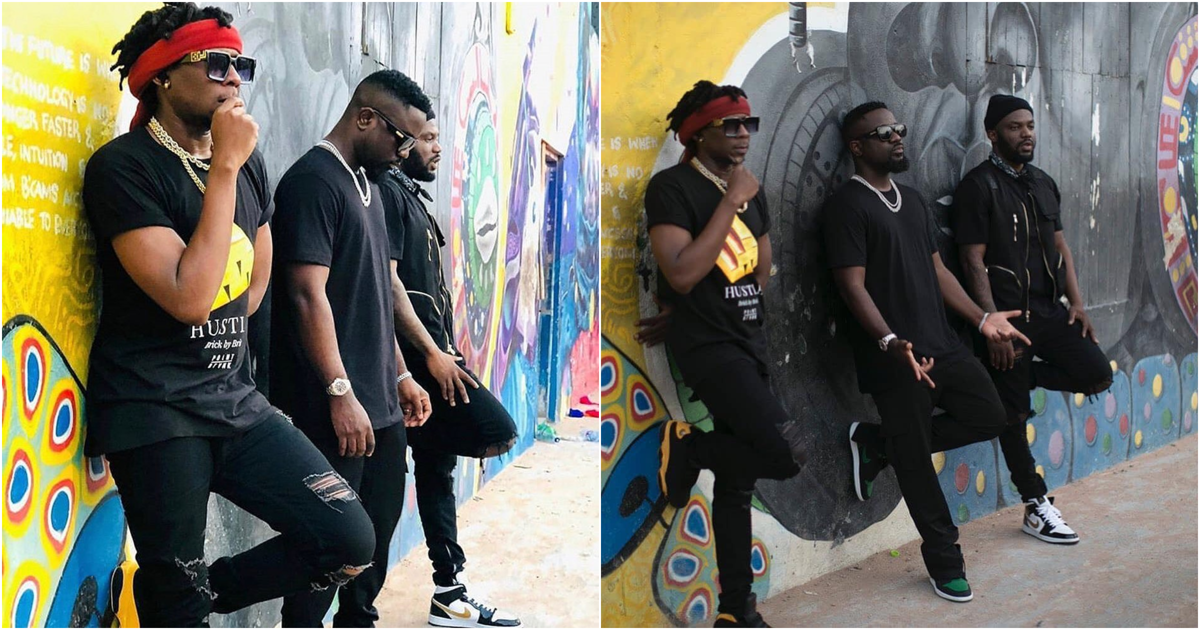 Sarkodie: Fan calls rapper stingy on set of music video with R2Bees