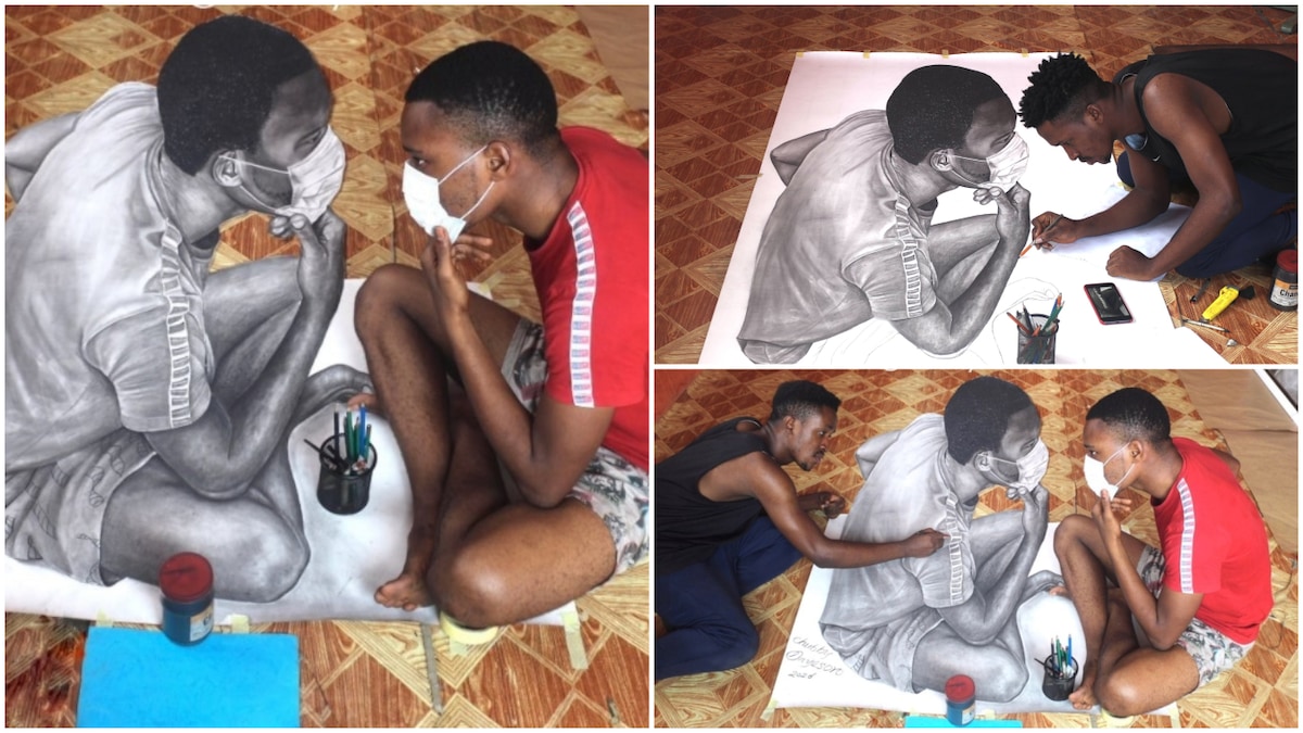 The Nigerian artist's work is simply amazing and detailed.
Photo source: @chubbyidealarts