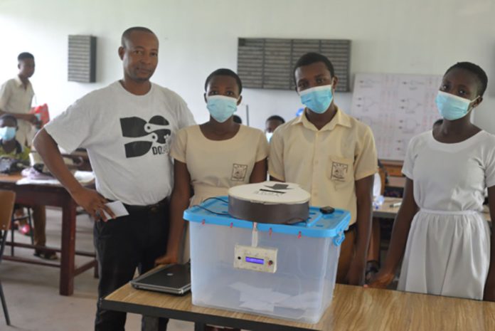 'Techy' students of Obuasi Sec Tech develop smart ballot box; set to stop multiple voting