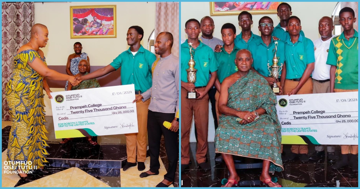 Prempeh College gets GH¢25,000 from Otumfuo's Foundation to prepare for World Robotics Championship