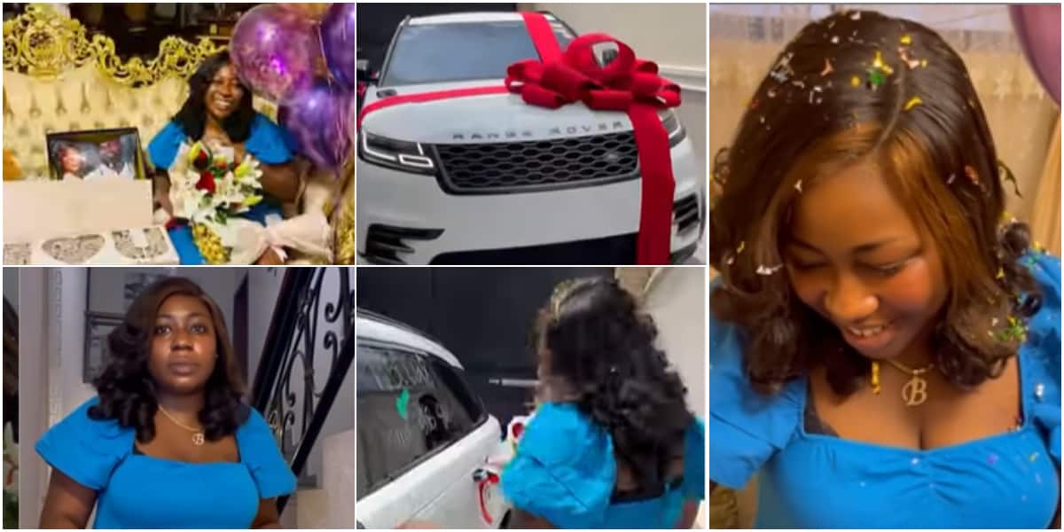The young woman was gifted a brand new Range Rover
