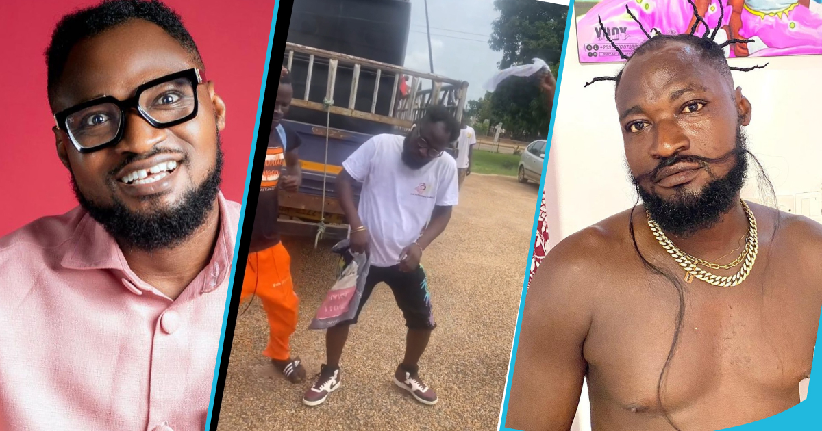 Funny Face Shows Off Dance Moves In Sunyani After Dropping Cheeky Apology To His Baby Mama (Video)