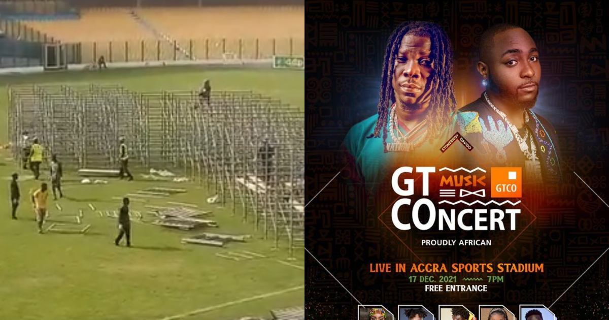 Video: Accra Sports Stadium prepares for concert as GPL games forced to be postponed