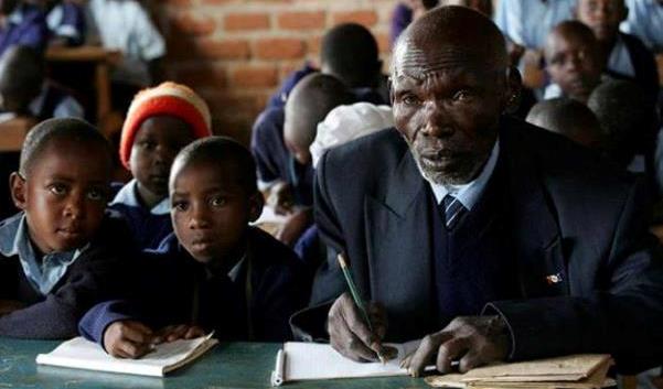 84-year-old man takes advantage of free education to enroll in primary school
