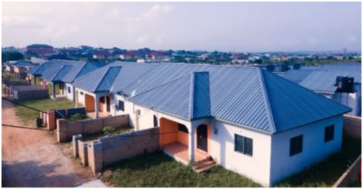 Some affordable houses built by Mr. Acquah