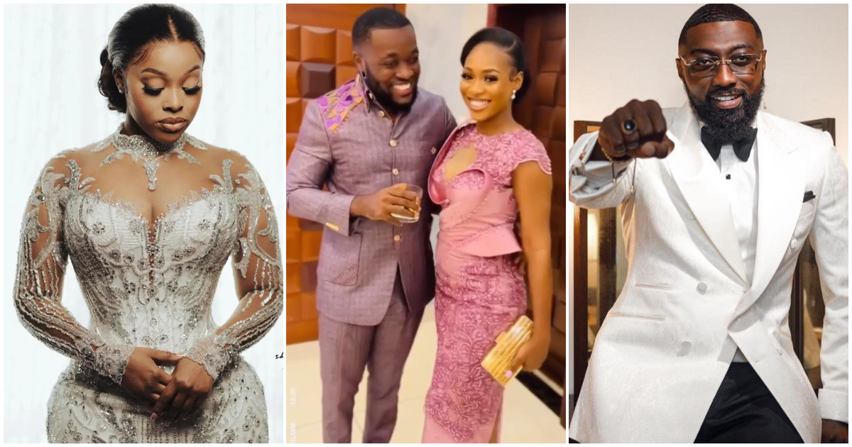 Kennedy Osei and wife turn up to support Kojo Jones at his plush beach wedding, video drops