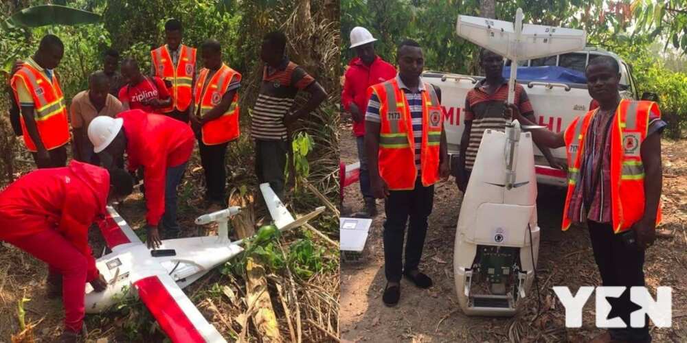 Zipline medical drone crashes in Dawu; parts slightly damaged
