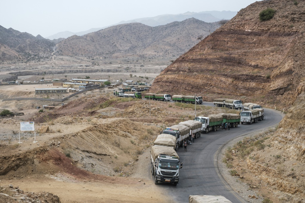 The World Food Programme resumed aid convoys by road to Tigray in April