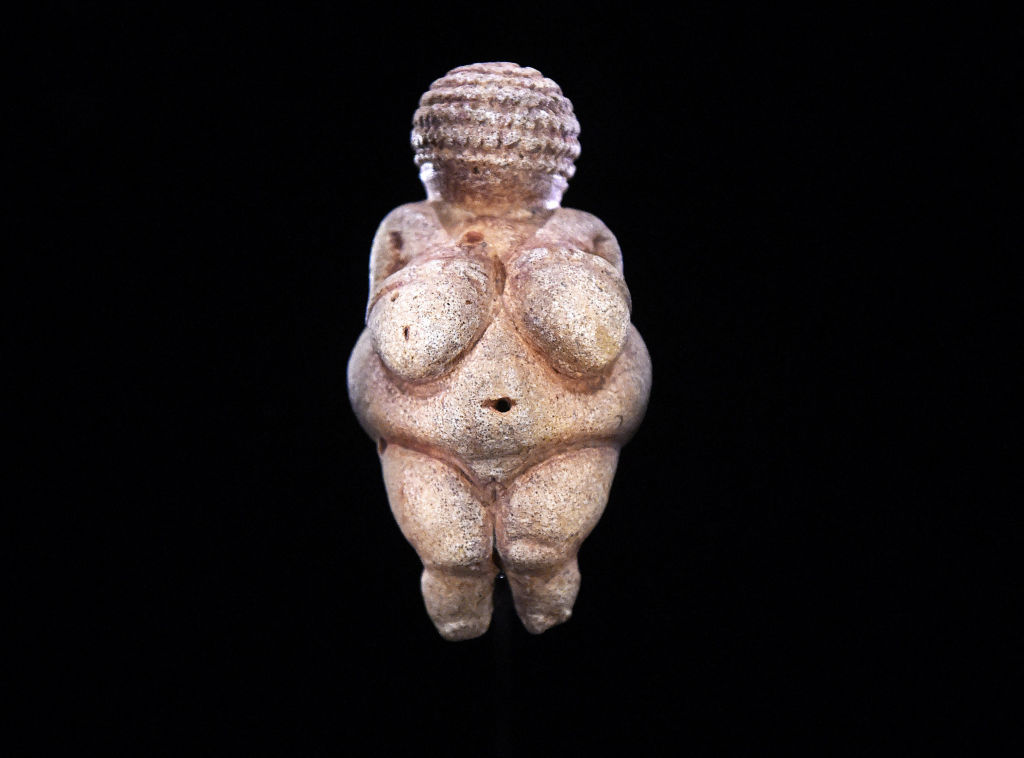 'Venus of Willendorf' figurine pictured at the Natural History Museum in Vienna, Austria.