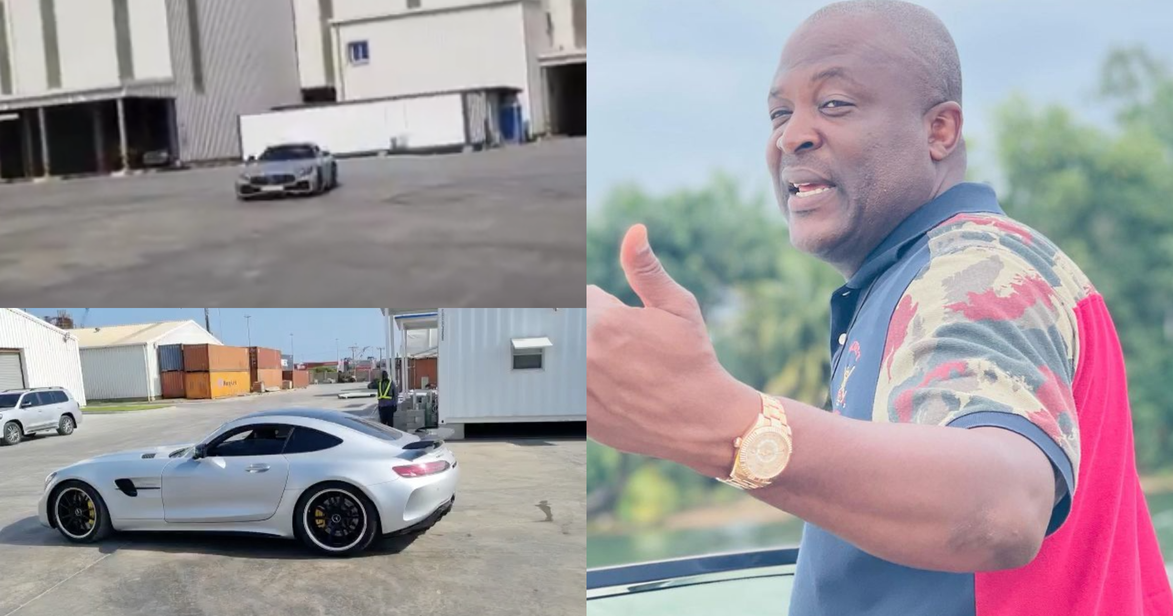Ibrahim Mahama cruises in his expensive Benz, drifts like a Formula One driver in video