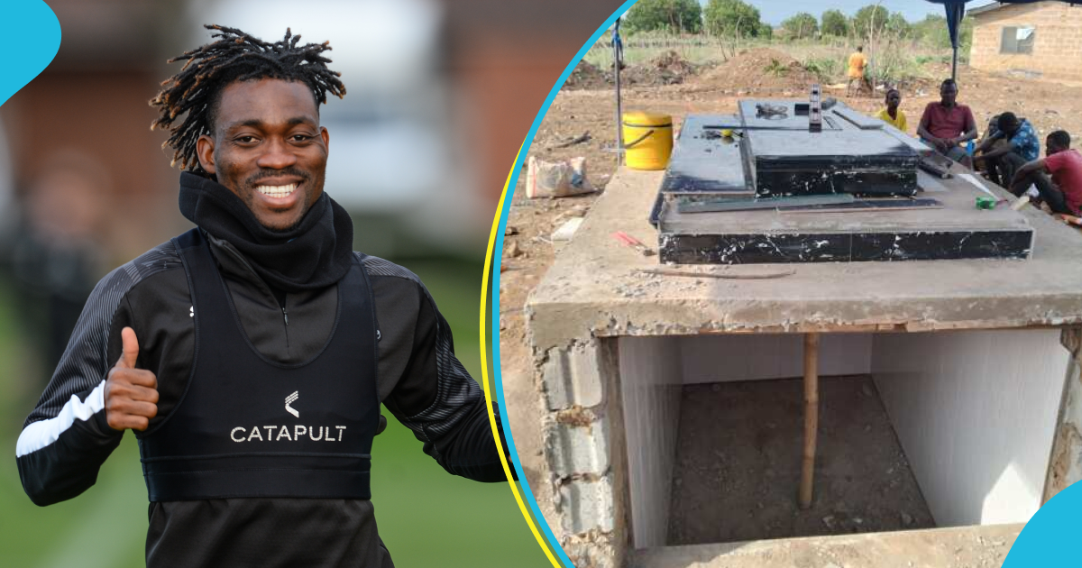 Christian Atsu: A new photo of the current state of his burial place surfaces, Ghanaians react