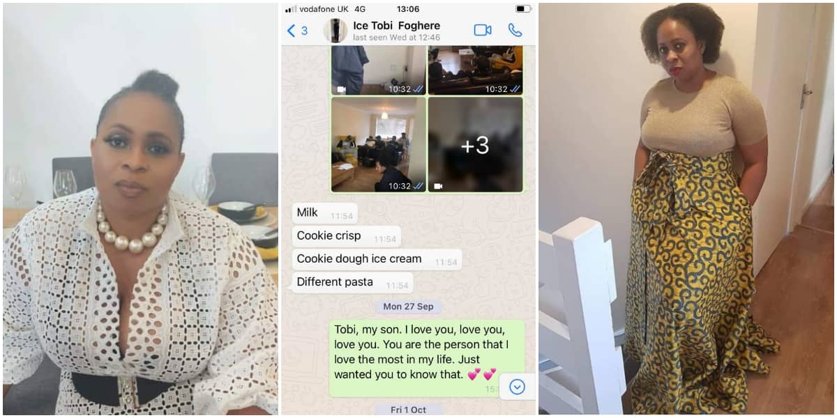 Hard guy;  Reactions as Nigerian mother receives epic response after telling adult son she loves him on WhatsApp