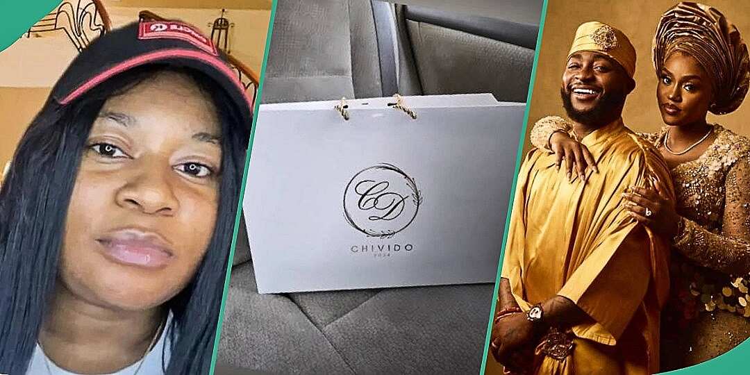 Chivido24: Lady cries out after seeing Davido's fake wedding invitation card selling for over GH₵500