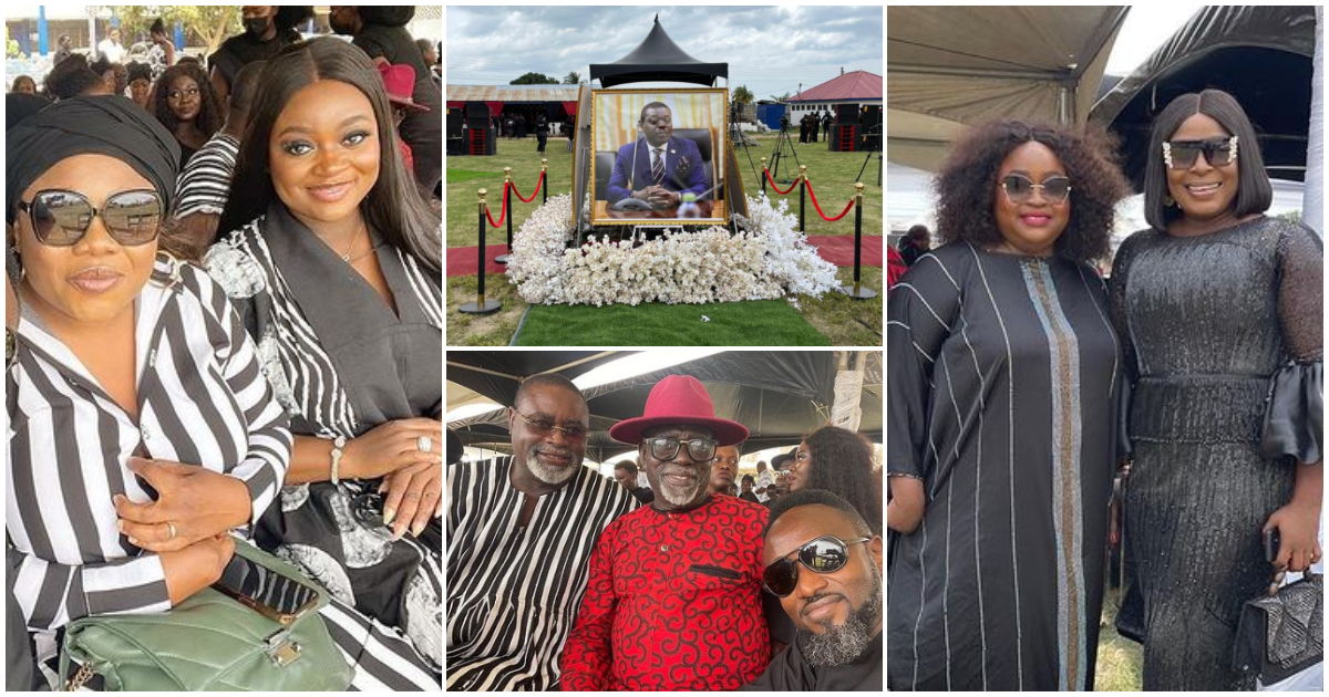 Jackie Appiah, Gloria Sarfo, Fred Amugi, others at Ekow Blankson's funeral