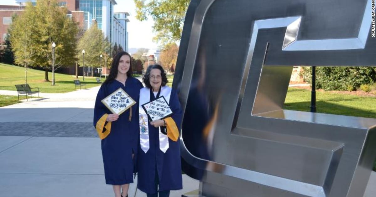 74-year-old grandma graduates with Degree in Anthropology alongside granddaughter