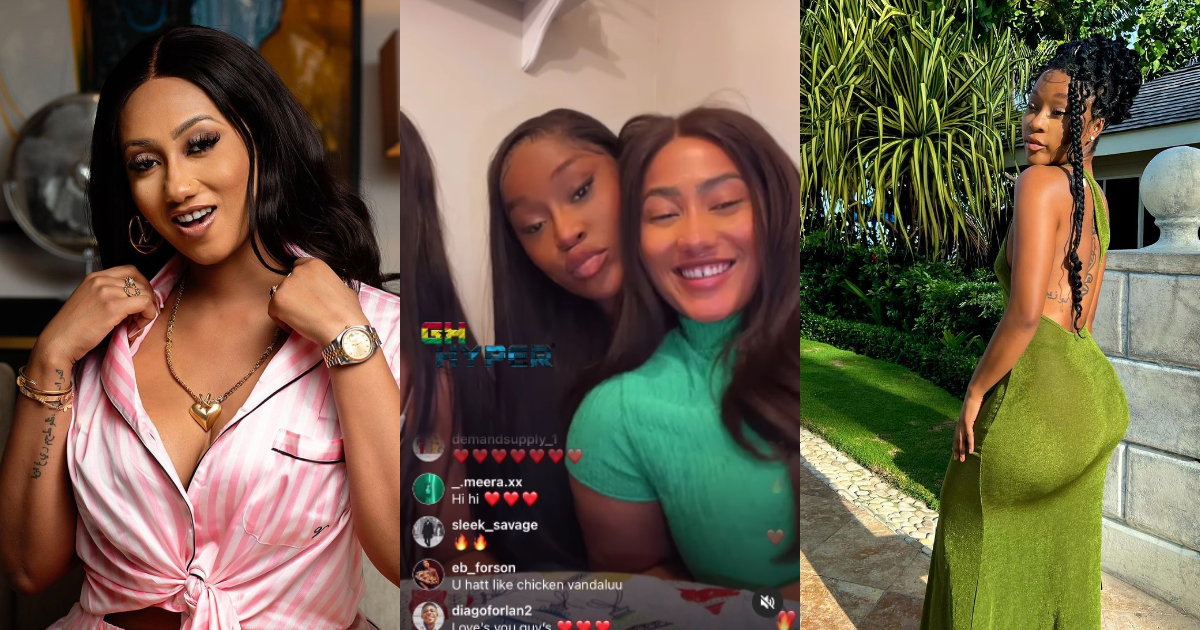 Efia Odo squashes 'beef' with Hajia4Reall, new video of them together gets fans talking
