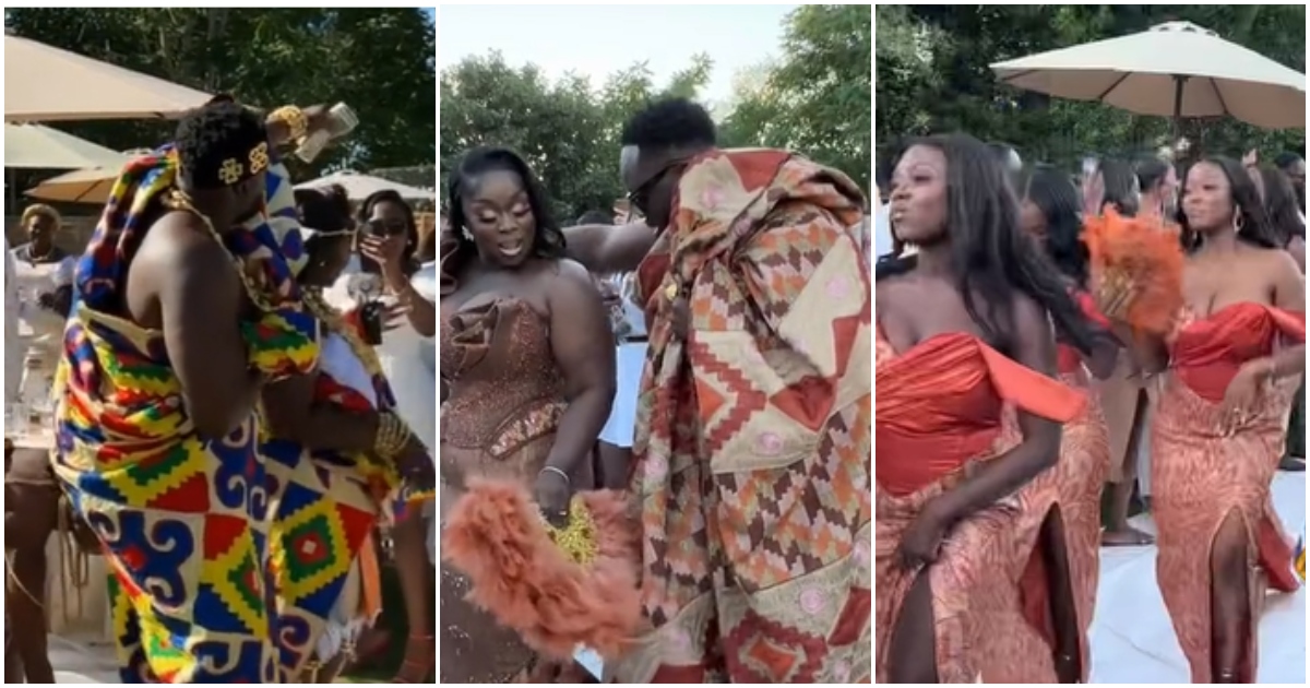 Young Ghanaian couple hold colourful wedding in UK