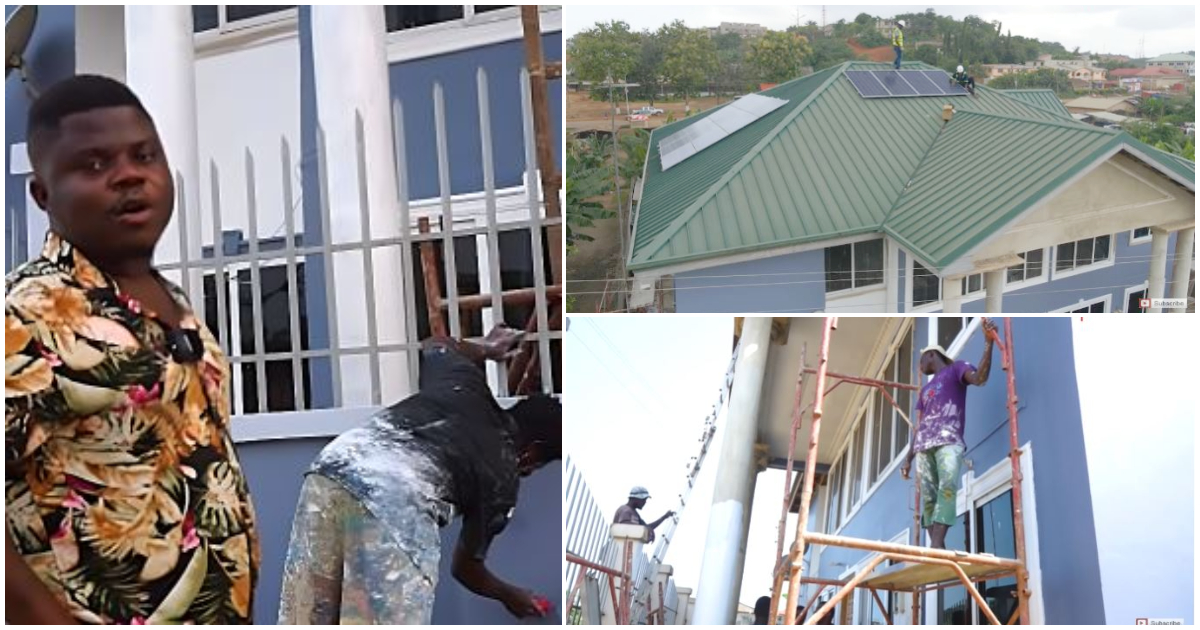 Wode Maya renovates his mum's house and installs a solar AC in it