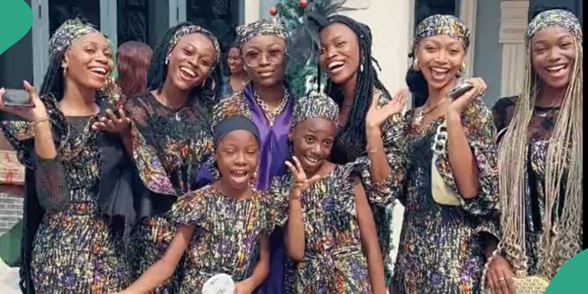 Nigerian mother who has 8 female children.
