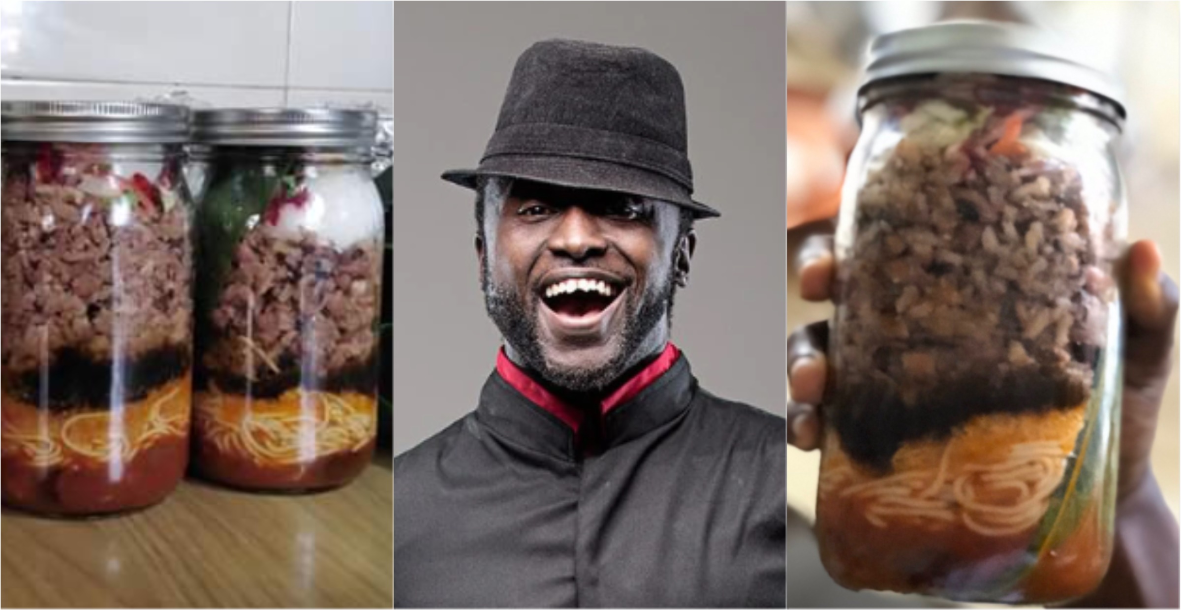 Revealed: Reggie Rockstone behind viral ‘waakye in jars’; speaks about reason for new innovation